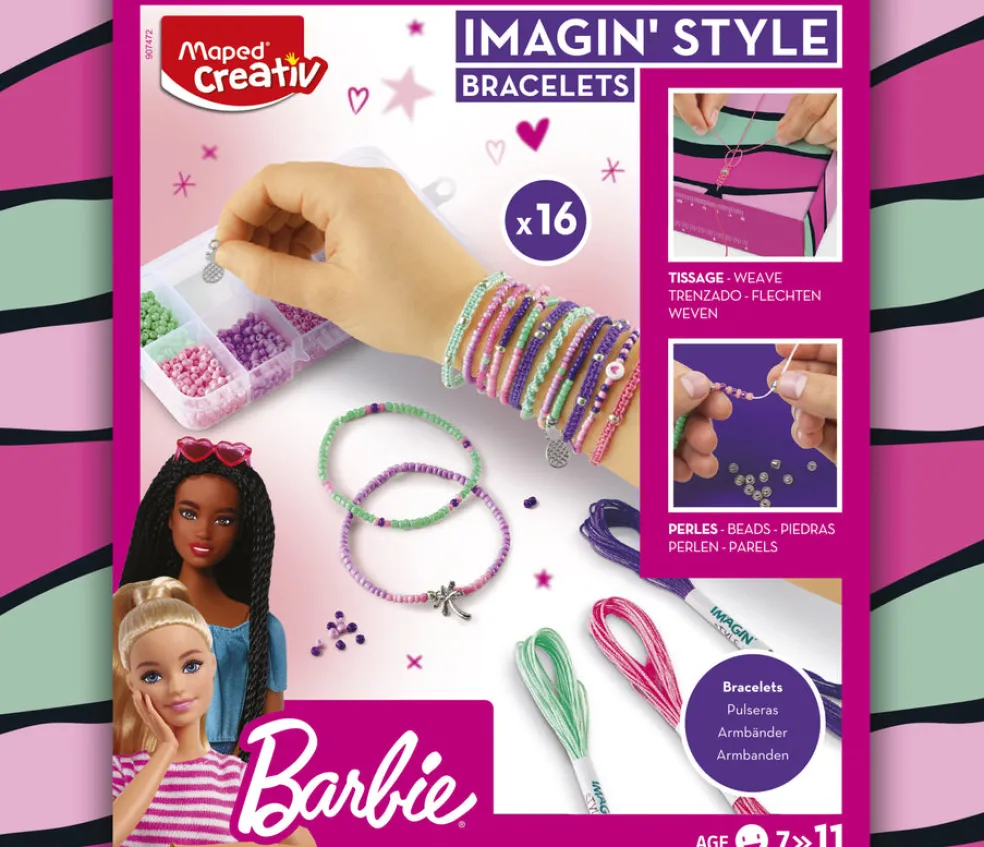Askartelusetti Rannekorut Barbie Maped