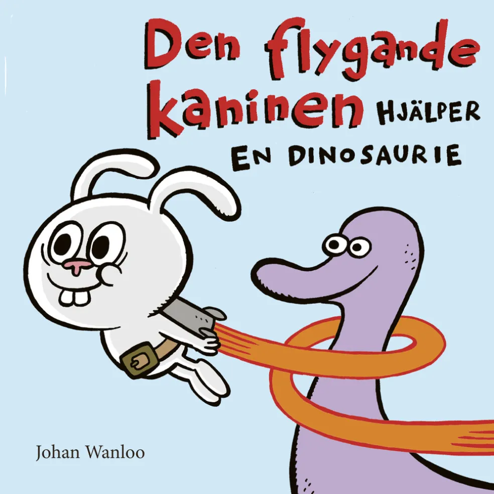 Den flygande kaninen hjälper en dinosaurie