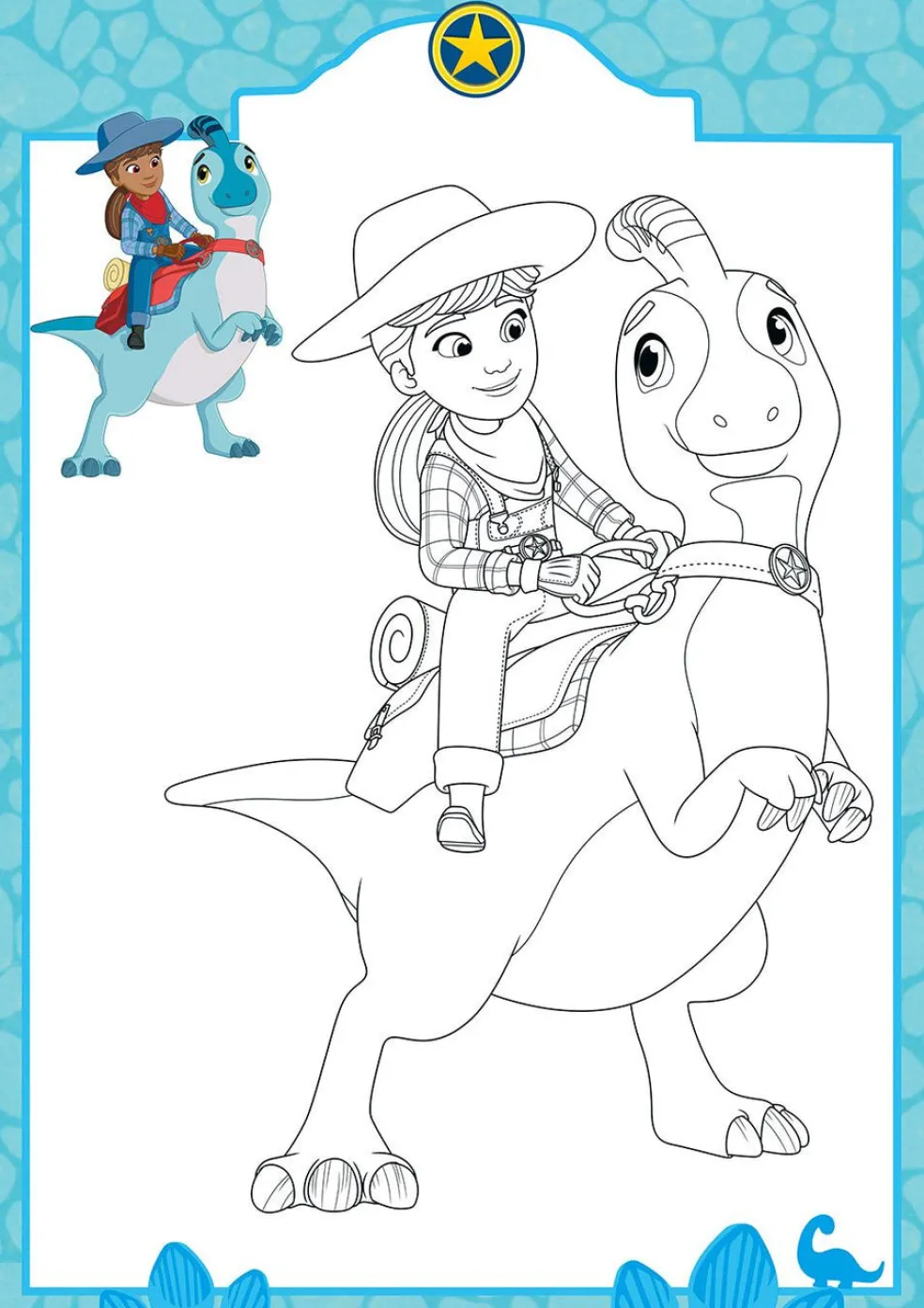 Dino Ranch - Dinofarmi Värityskirja