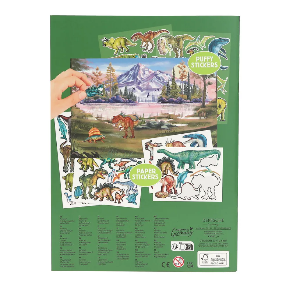 Dino World Tarrakirja Puffy
