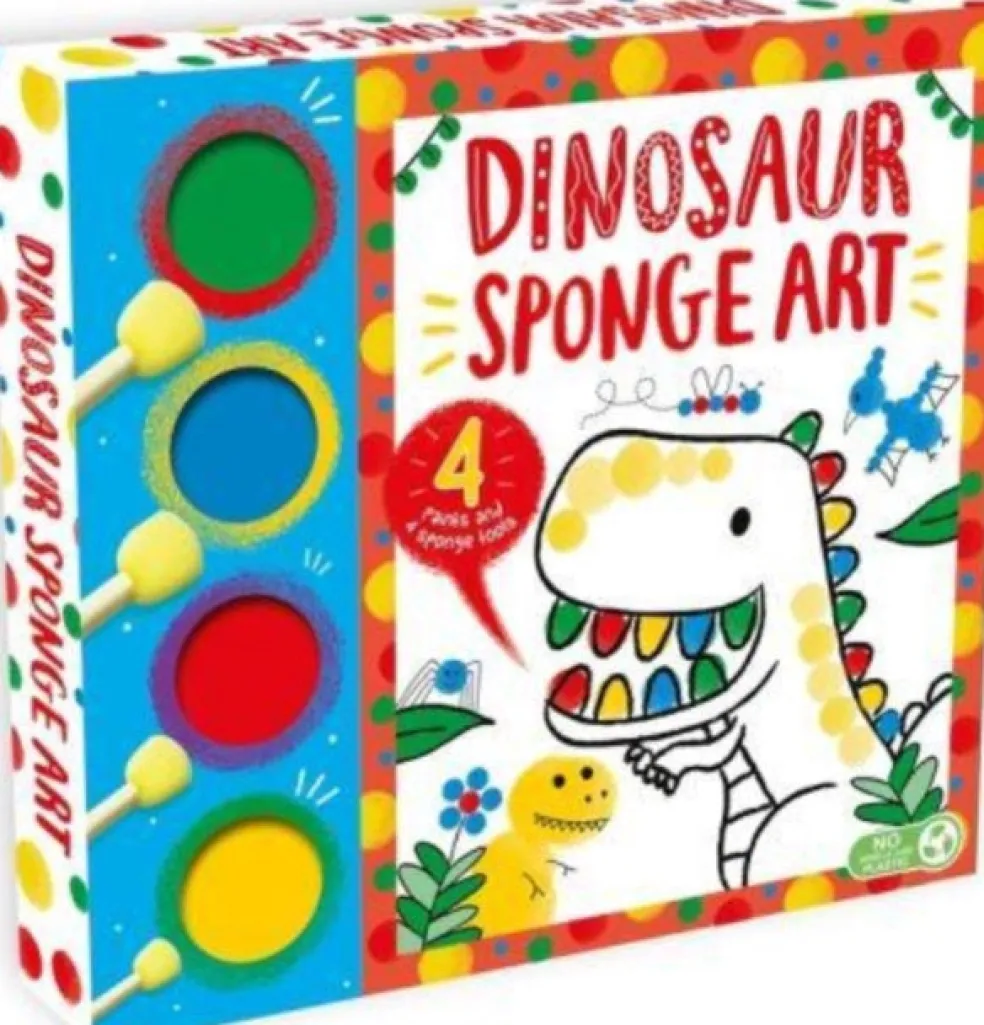 Dinosaur Sponge Art