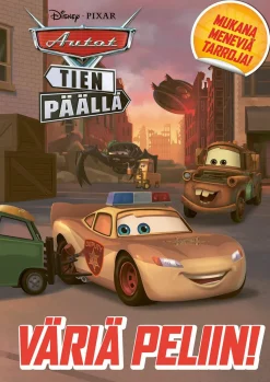 Disney Autot tien päällä Väriä peliin! -värityskirja