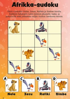 Disney Klassikot Eläimet puuhakirja (Disney 100 vuotta)