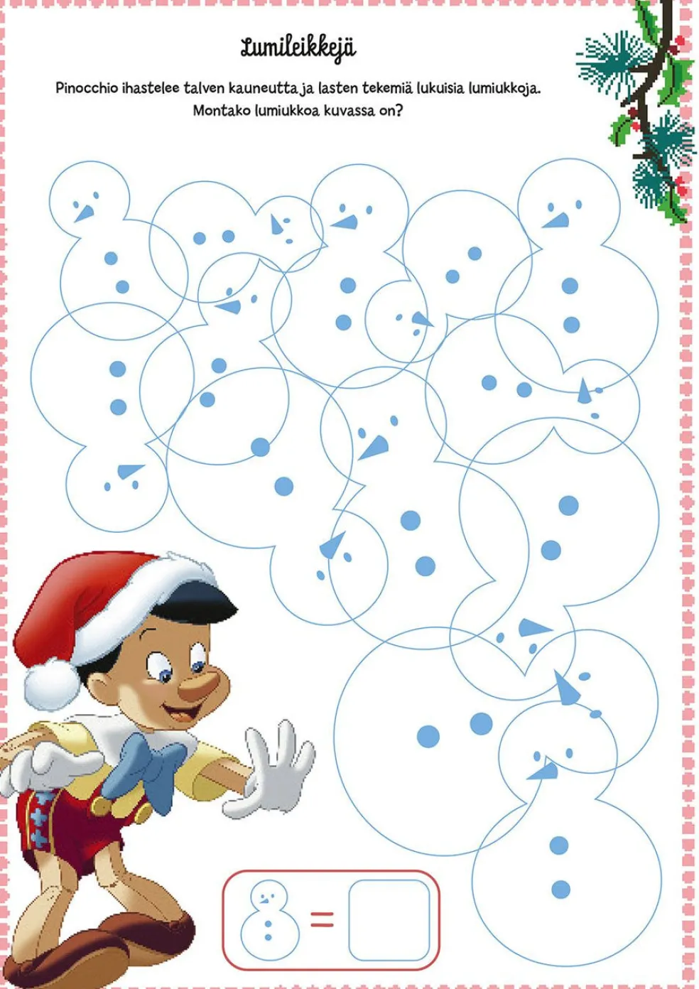 Disney Klassikot jouluinen värityskirja