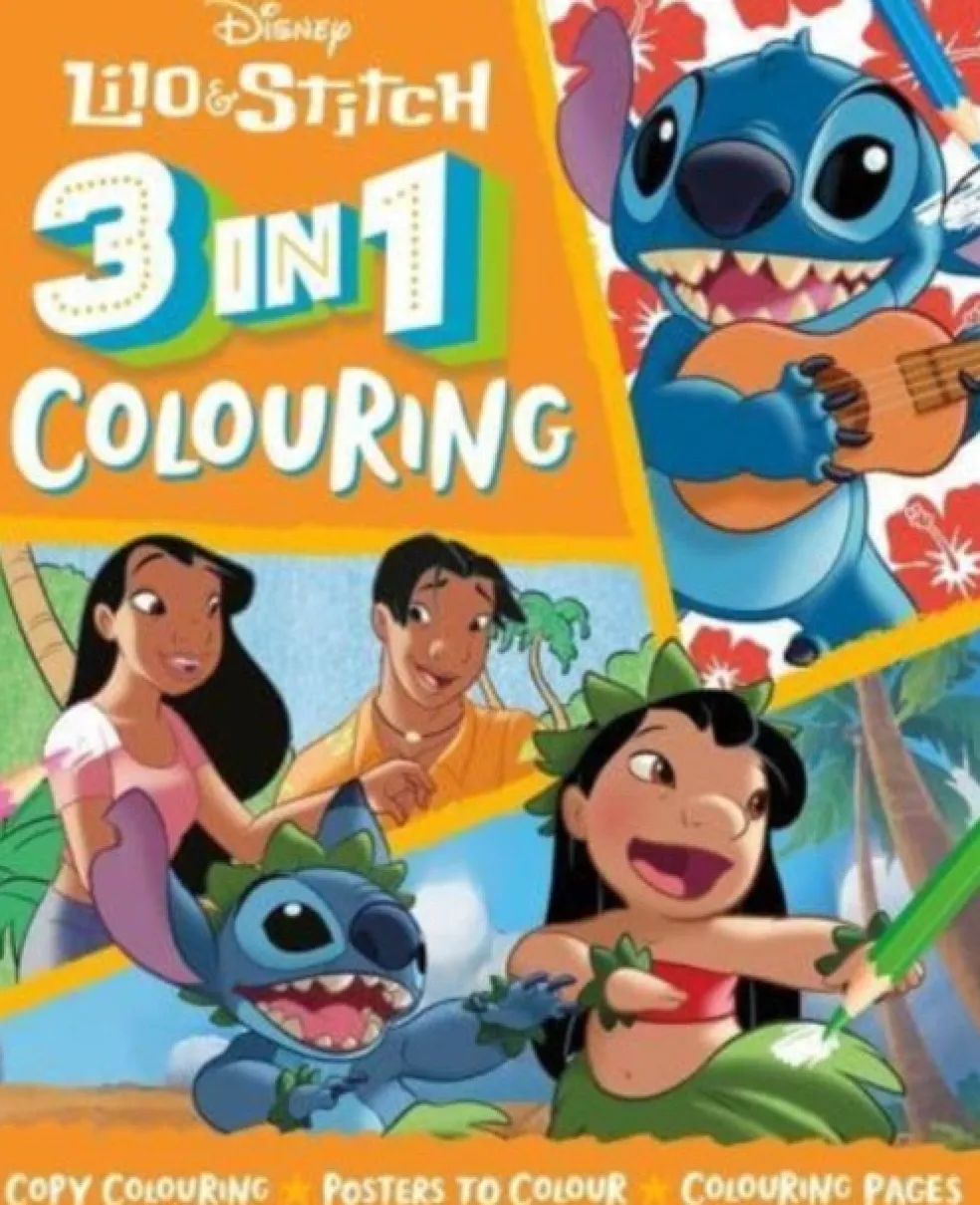 Disney Lilo & Stitch: 3 in 1 Colouring