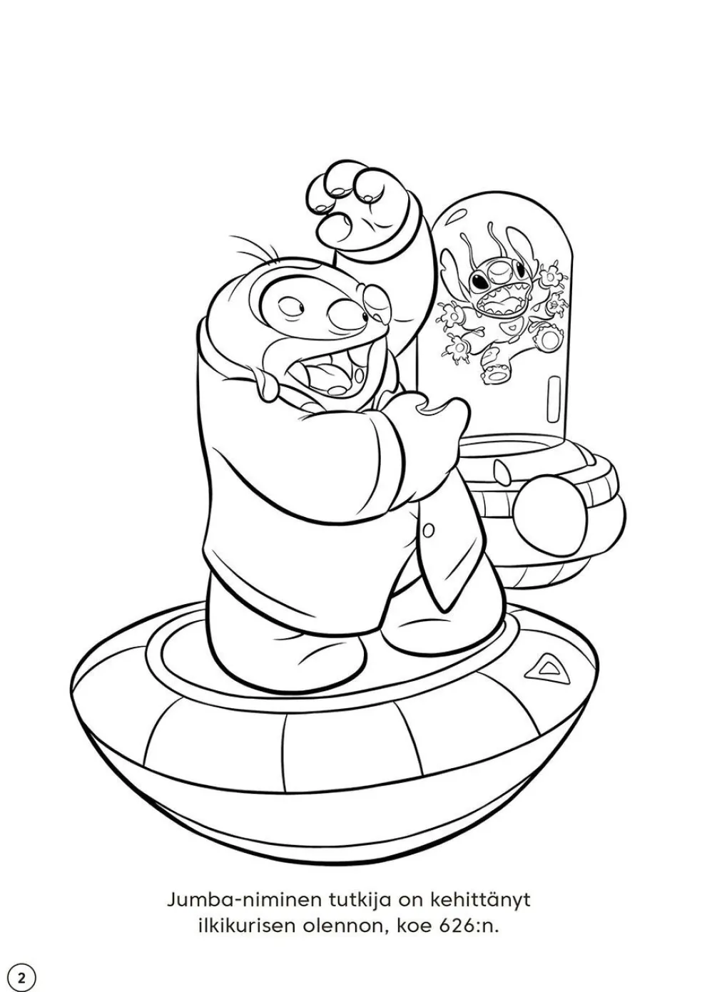 Disney Stitch Väriä ja vipinää värityskirja