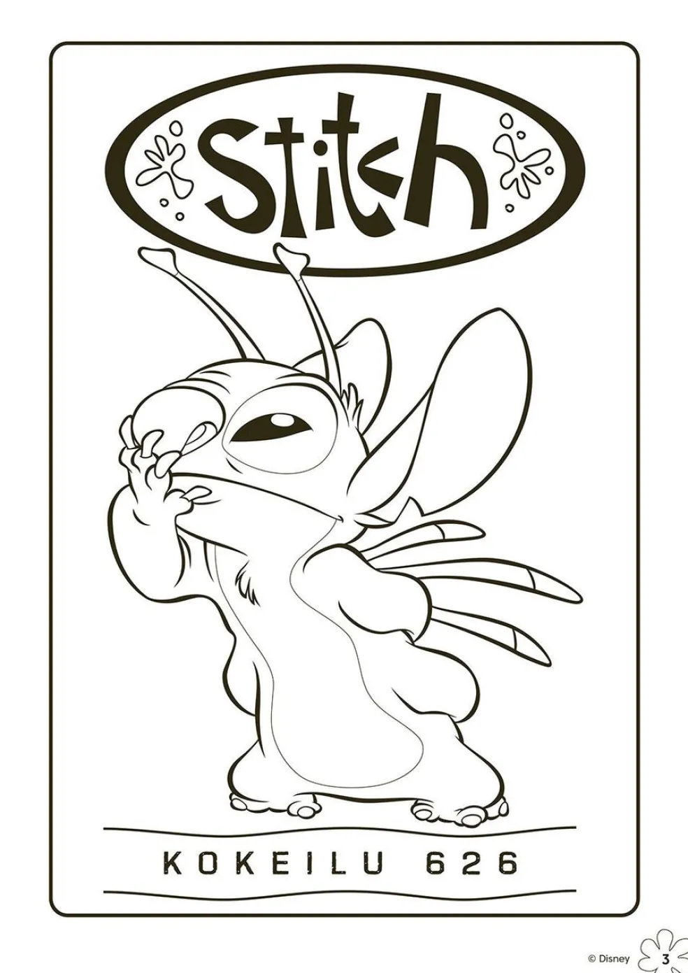 Disney Stitch värityskirja