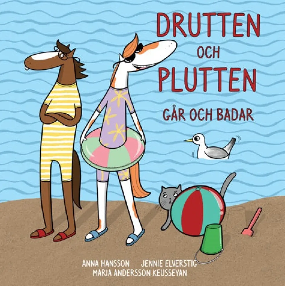 Drutten och Plutten går och badar