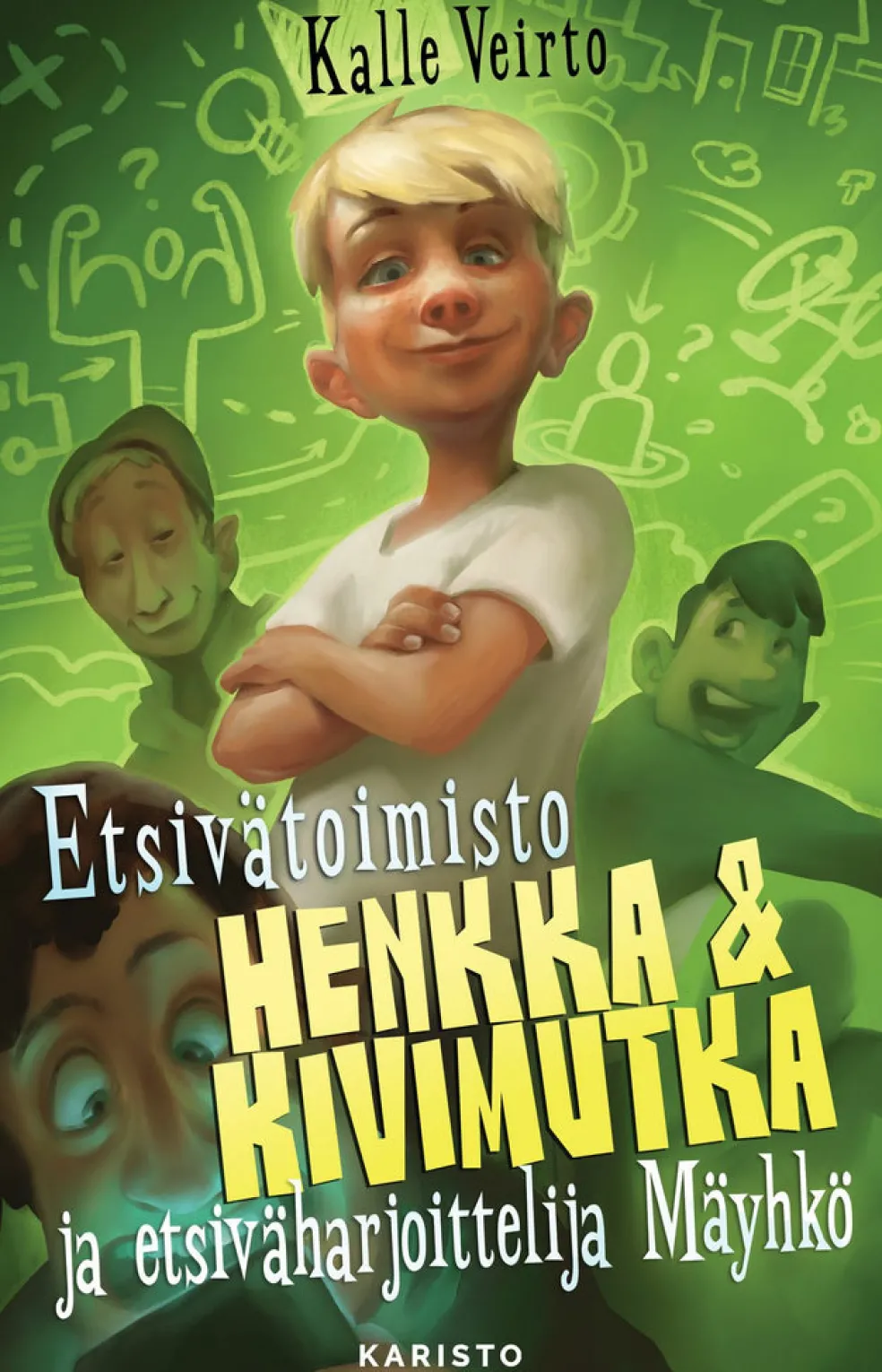 Etsivätoimisto Henkka & Kivimutka ja etsiväharjoittelija Mäyhkö