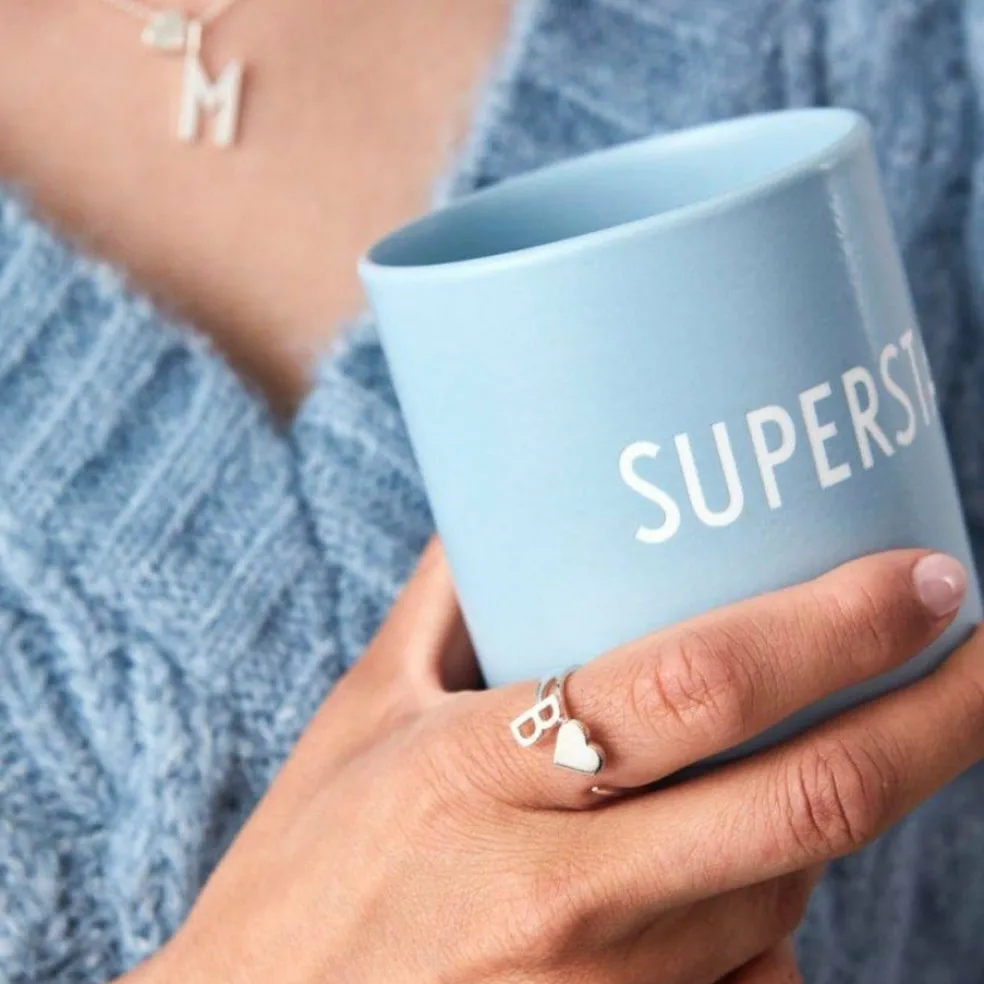 Favourite cup Superstar Design Letters, vaaleansininen