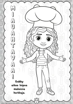 Gabby´s Dollhouse Juhlatunnelmissa värityskirja