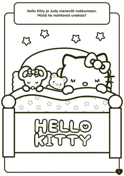 Hello Kitty Unelmavärejä värityskirja