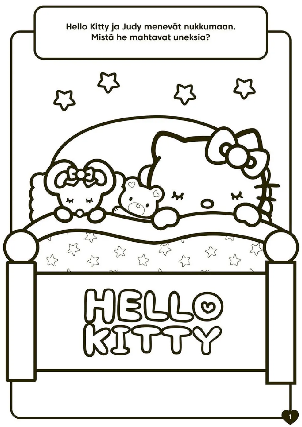 Hello Kitty Unelmavärejä värityskirja