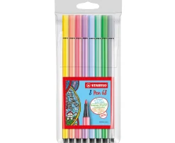 Huopakynä Stabilo Pen 68 pastelli 8 väriä