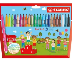 Huopakynä Stabilo Trio 24 väriä kapea