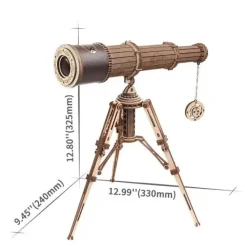 Koottava puinen pienoismalli Monocular Telescope