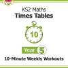 KS2 Year 5 Maths Times Tables 10-Minute Weekly Workouts