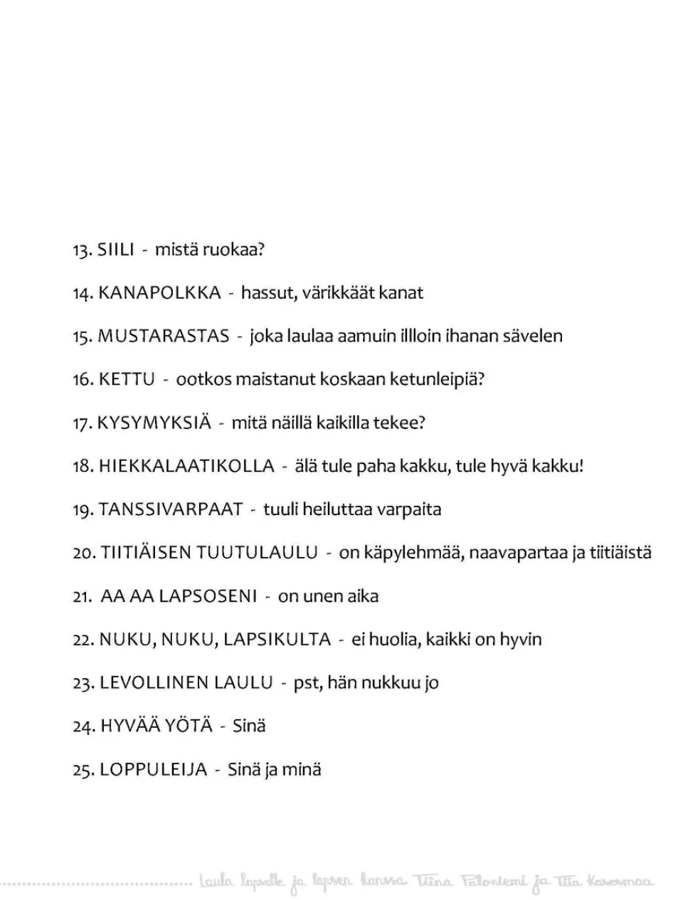 Laula lapselle ja lapsen kanssa