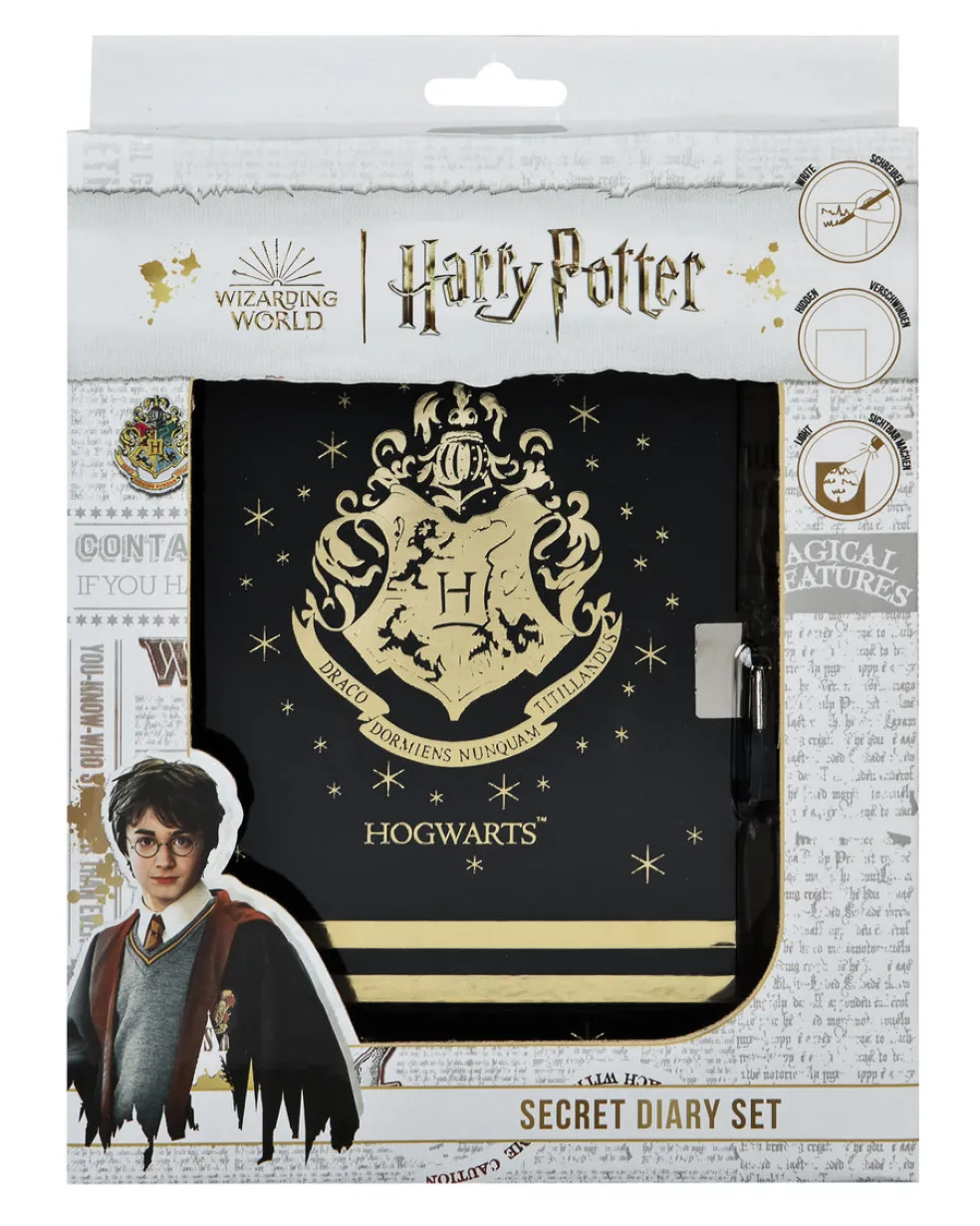 Lukollinen päiväkirja UV-kynällä Harry Potter