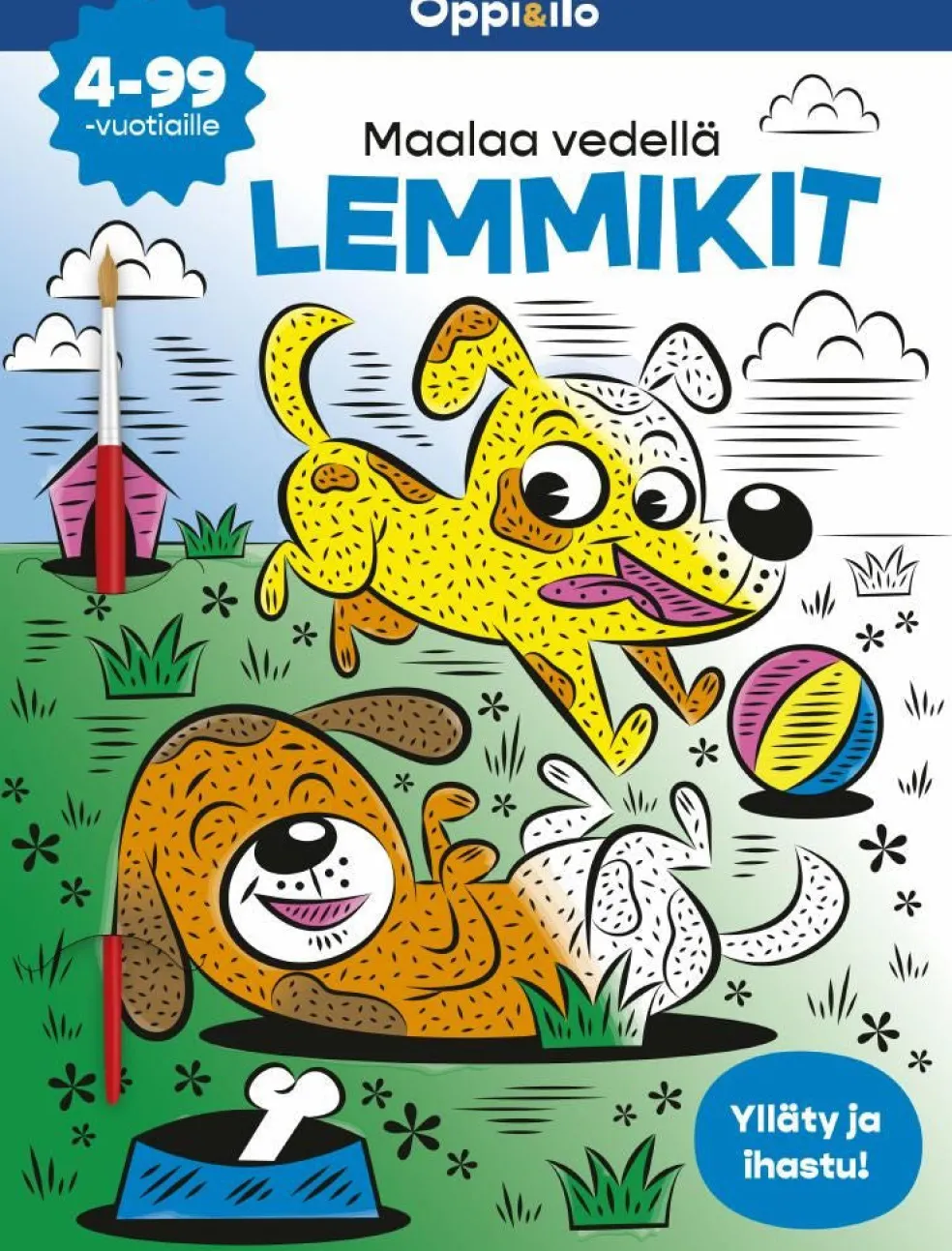 Maalaa vedellä LEMMIKIT -puuhakirja 4-99 v