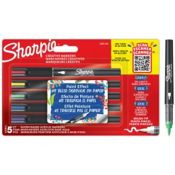 Maalikynä sivellinkärjellä 5 kpl Sharpie