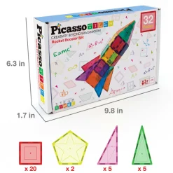 Magneettinen rakennussarja PicassoTiles 32 pcs