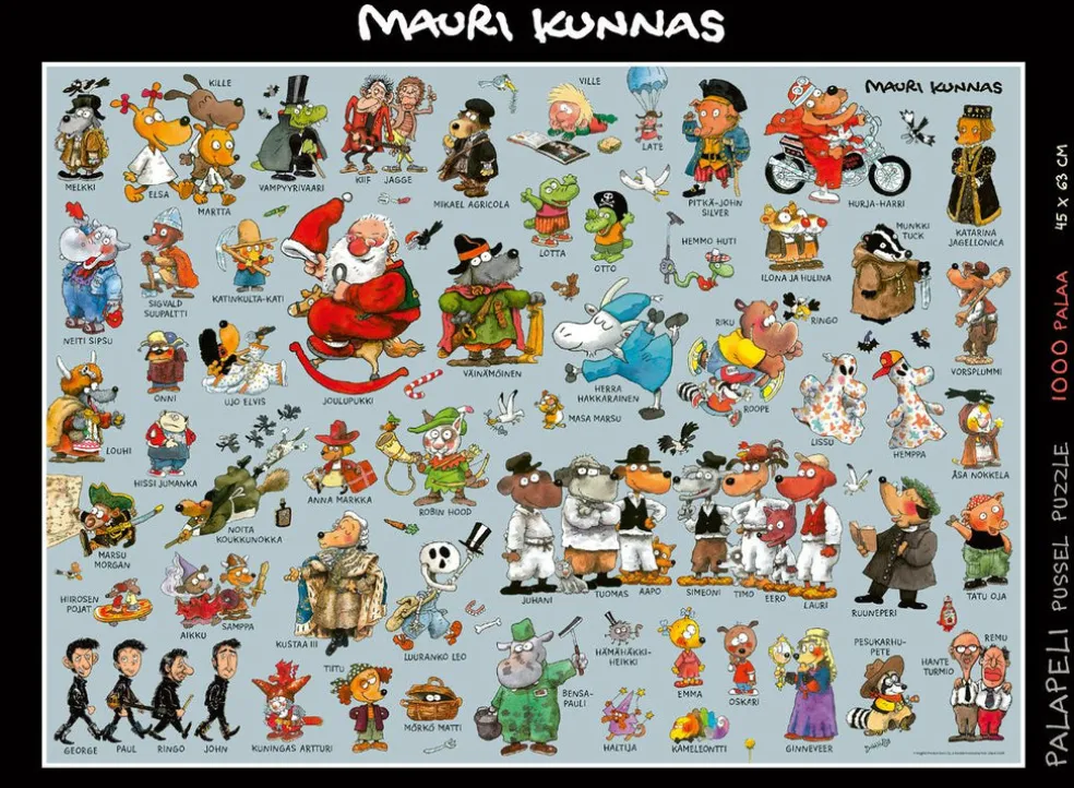 Mauri Kunnas Hahmot 1000-palainen palapeli
