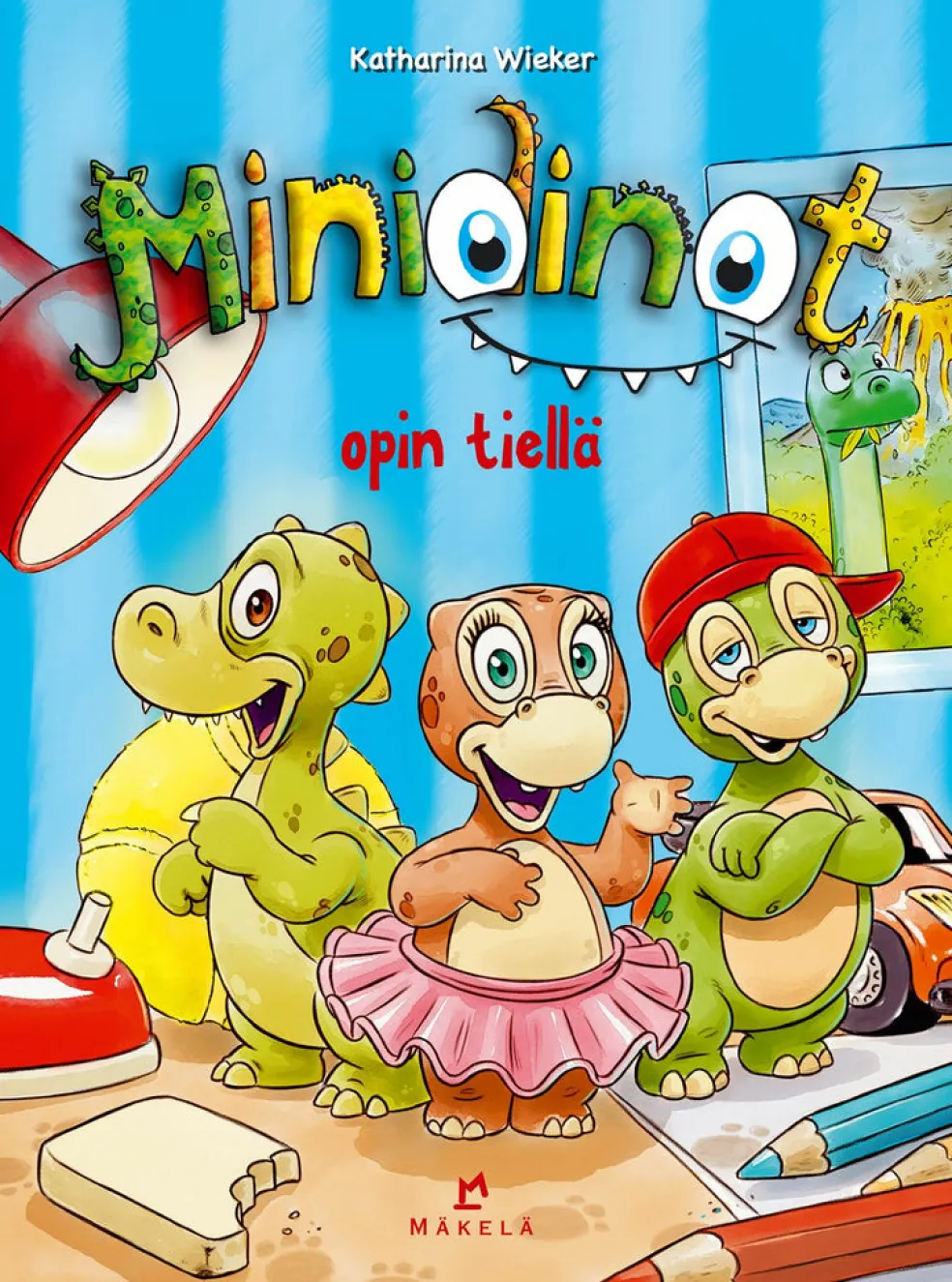 Minidinot opin tiellä