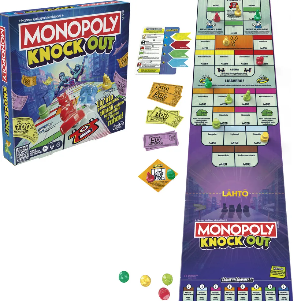 Monopoly Knockout lautapeli FI