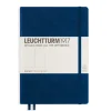 Muistikirja A5 Leuchtturm1917 Hard Navy plain, kovakantinen blanco
