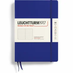 Muistikirja A5 Leuchtturm1917 Hard Dotted Ink, kovakantinen pistesivut