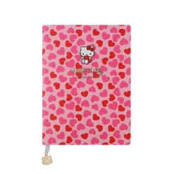 Muistikirja Hello Kitty sydämet, 13x18cm, pehmeäkantinen