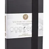 Muistikirja 14x21 cm musta Victorias Journals Copelle pistesivut