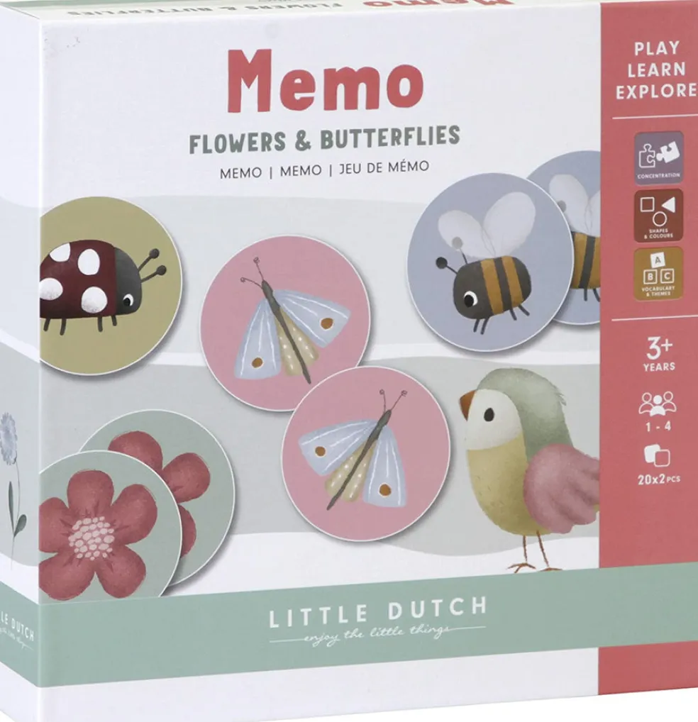 Muistipeli Flowers & Butterflies, Little Dutch