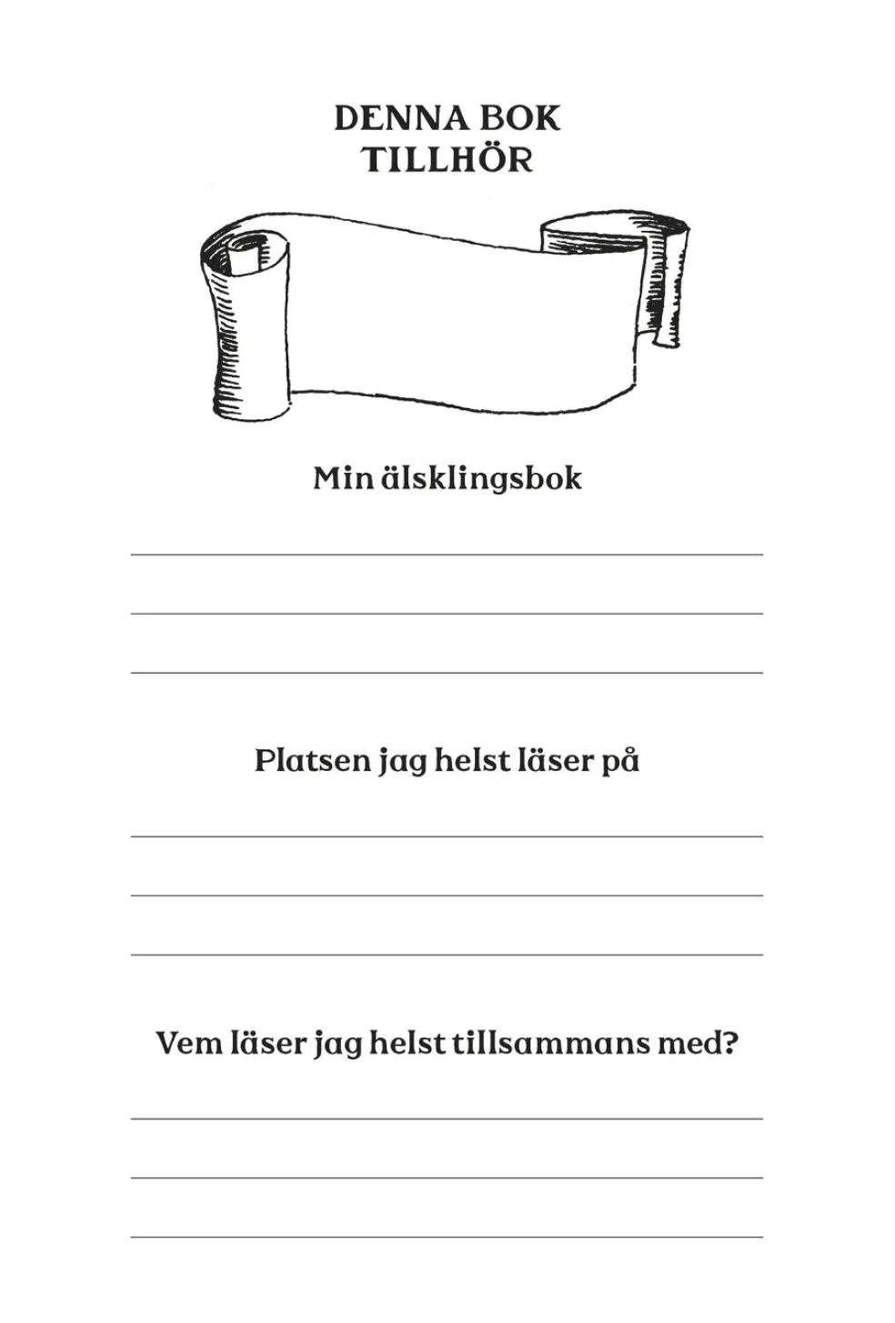 Mumin Läsdagbok - för barn