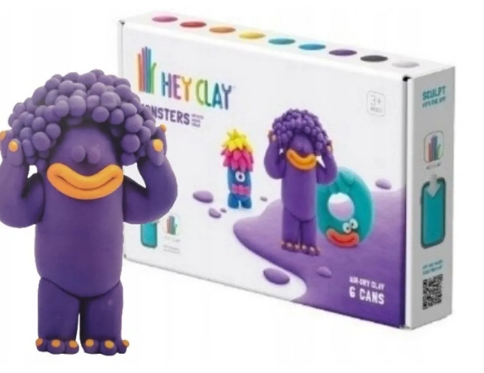 Muovailuvahasetti Monsters Hipster Hey Clay