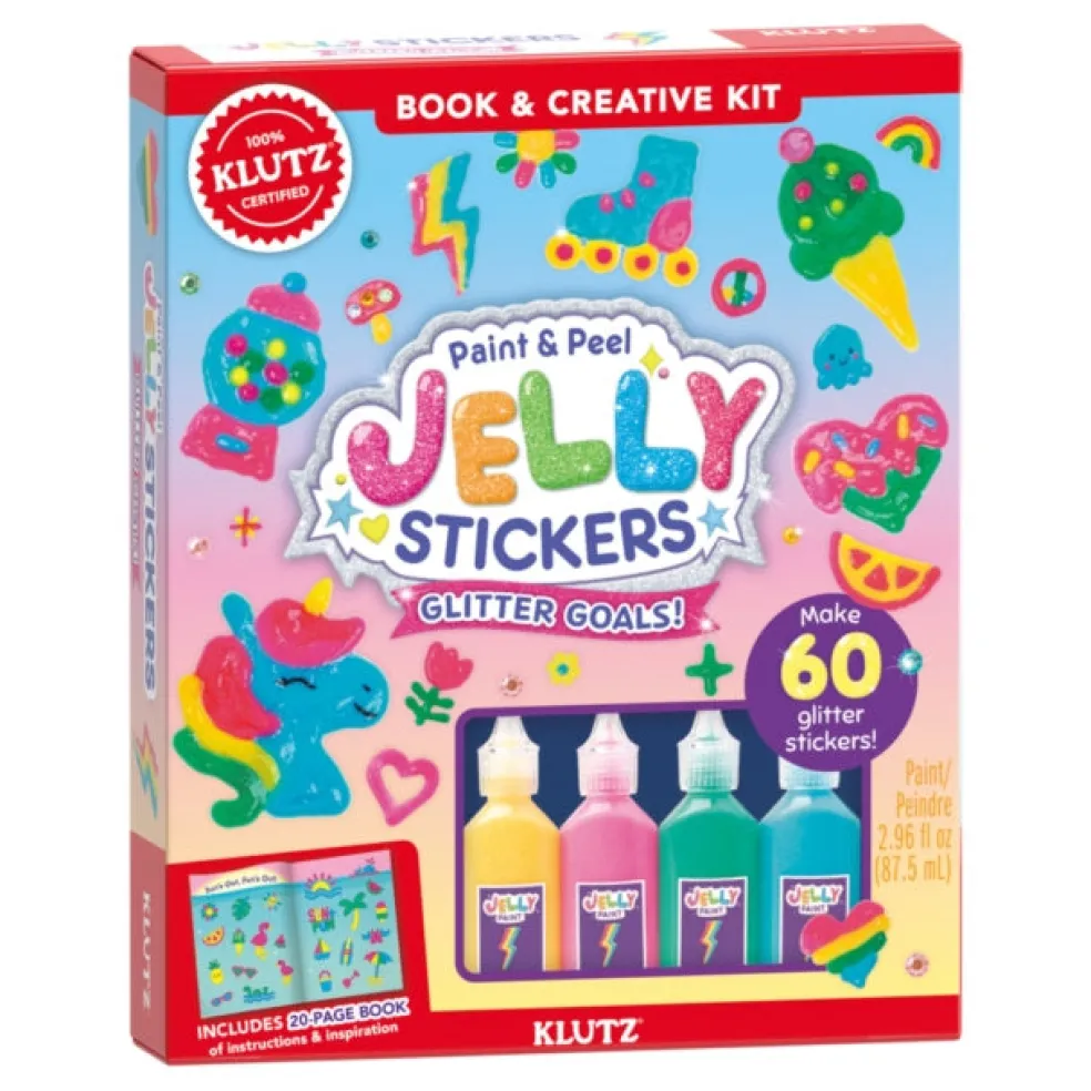 Paint & Peel Jelly Stickers: Glitter Goals!