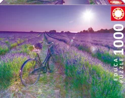 Palapeli 1000 palaa Bike In A Lavender Field