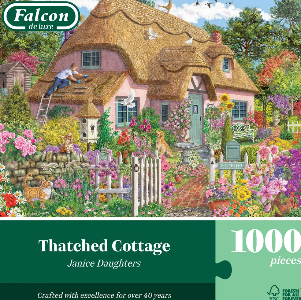 Palapeli 1000 palaa Falcon Thached cottage