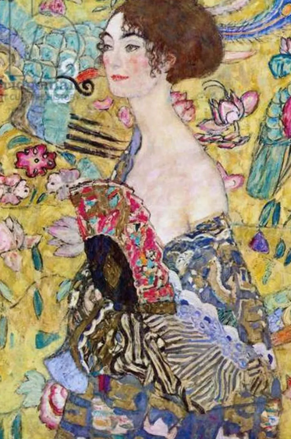 Palapeli 1000 palaa Lady With A Fan, Gustav Klimt