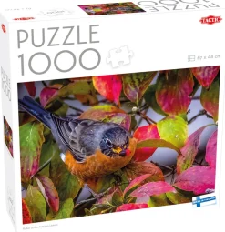 Palapeli 1000 palaa Robin in the Autumn Leaves