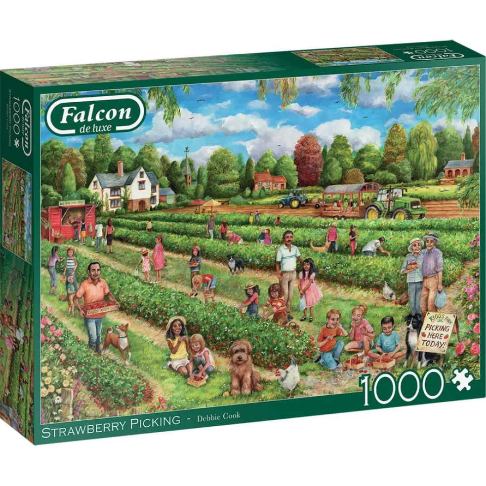 Palapeli 1000 palaa Strawberry picking