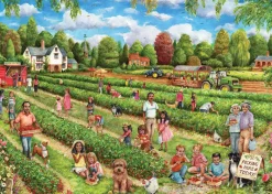 Palapeli 1000 palaa Strawberry picking