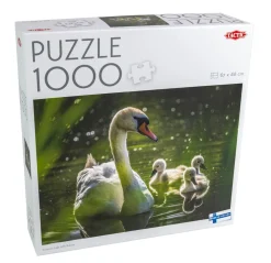 Palapeli 1000 palaa Swan on Lake with Babies