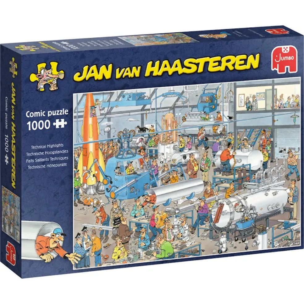 Palapeli 1000 palaa van Haasteren Technical Highlights