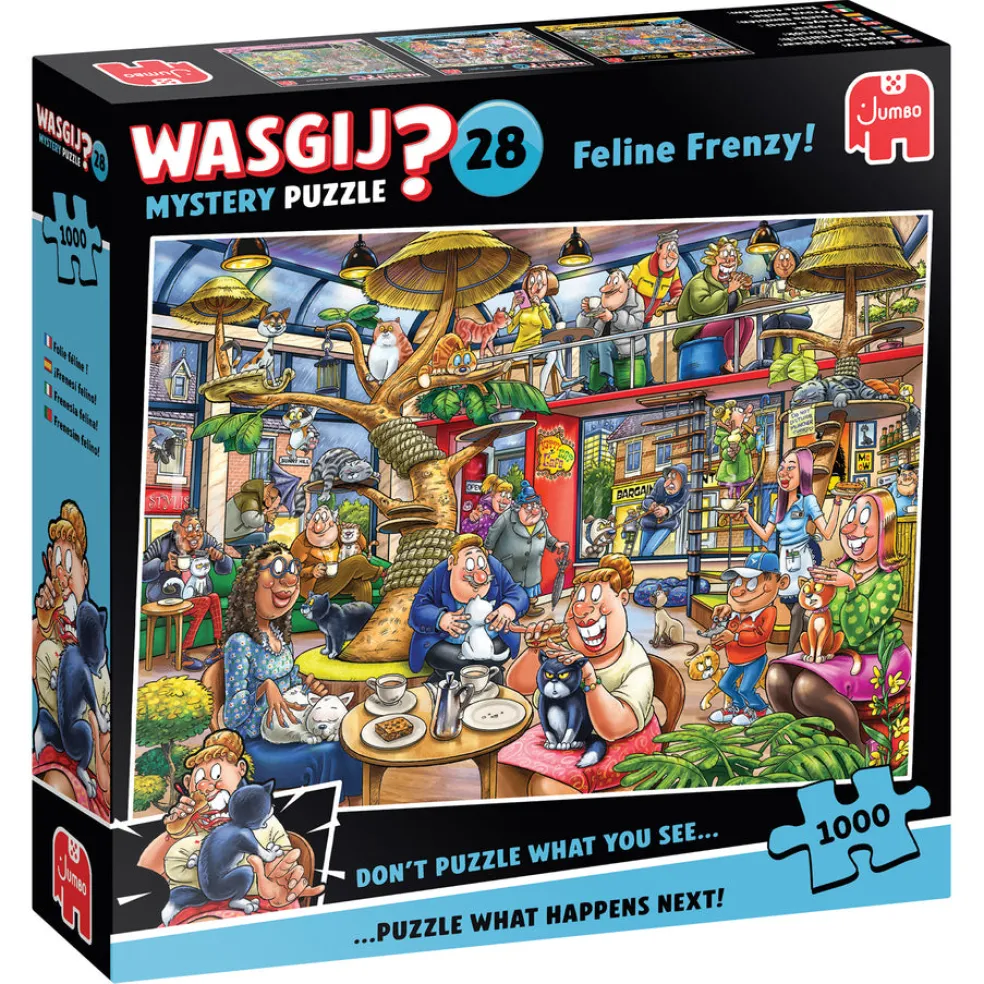 Palapeli 1000 palaa Wasgij Mystery 28 Feline Frenzy