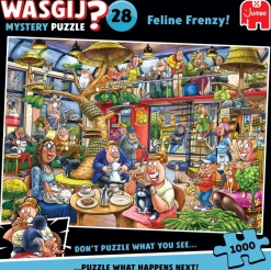 Palapeli 1000 palaa Wasgij Mystery 28 Feline Frenzy