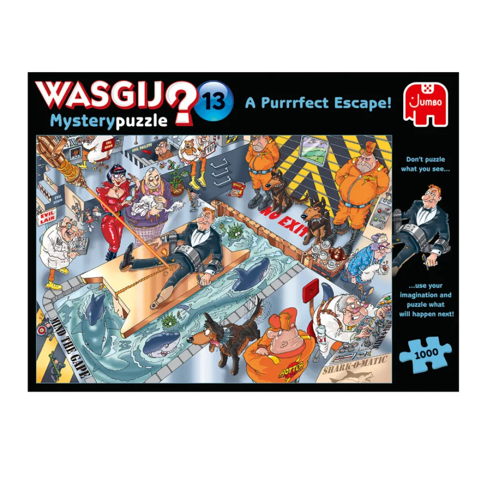 Palapeli 1000 palaa Wasgij Mystery 13 a purrrfect Escape!