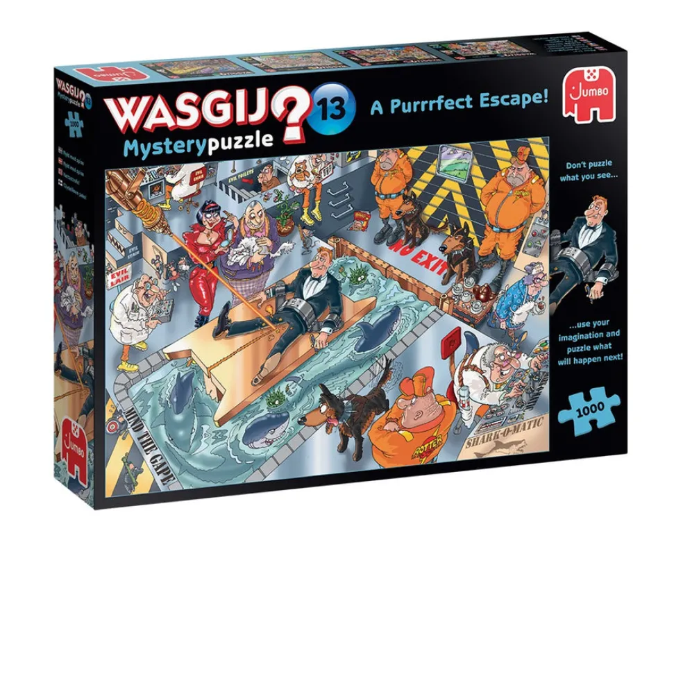 Palapeli 1000 palaa Wasgij Mystery 13 a purrrfect Escape!
