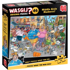 Palapeli 1000 palaa Wasgij Original 46 Middle Aisle Madness!